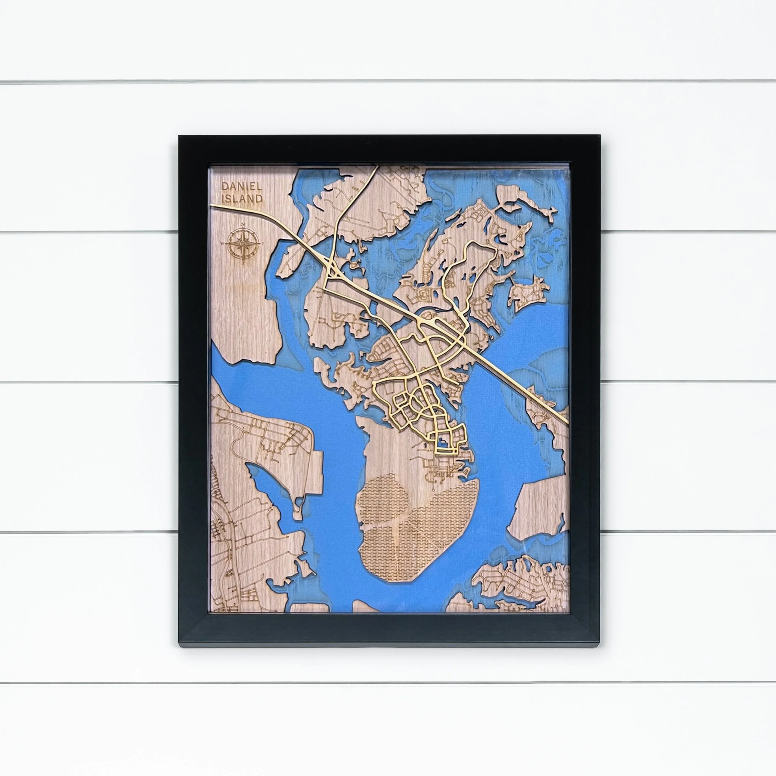 Daniel Island | Wood Map — Score and Burn